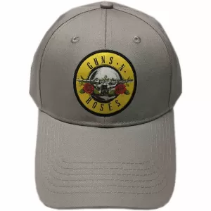 Image of Guns N' Roses - Circle Logo Mens Baseball Cap - Grey