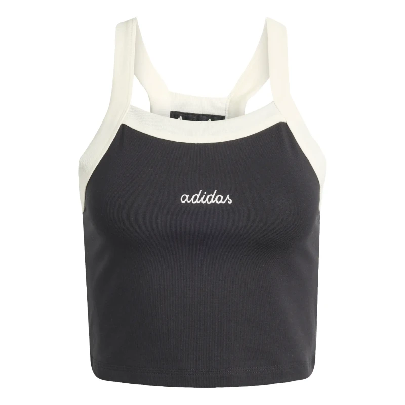 Image of Adidas Womens embroidered graphic tank top adidas Essentials Colorpop Noir Female XL
