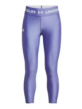 image of Under Armour Ankle Crop Leggings Older Girls, Blue, Size XL=13-15 Years