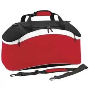 BagBase Teamwear Sport Holdall / Duffle Bag (54 Litres) (One Size) (Classic Red/ Black/ White)