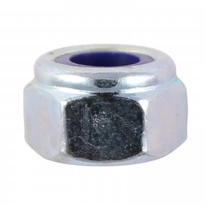 Image of Nylon Lock Nuts Bright Zinc Plated M12 Pack of 100