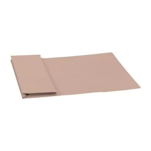 Image of Guildhall Foolscap 315gm2 35mm Spine Full Flap Pocket Wallet Buff Pack of 50