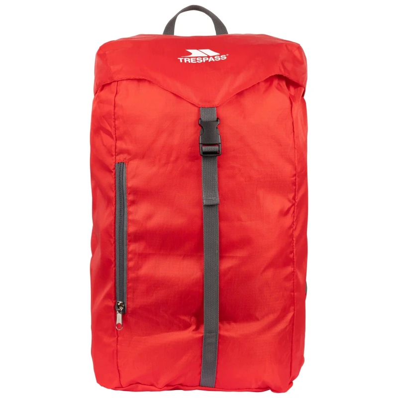 Image of Trespass Venoy Packaway Rucksack Red unisex