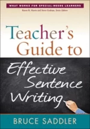 Image of teachers guide to effective sentence writing
