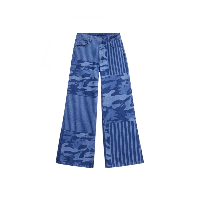 Image of Kickers High-waisted jeans Kickers Huge Vert Unisex L