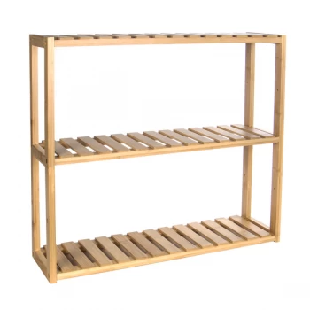 image of 3 Tier Bamboo Shelves M&amp;W - Natural