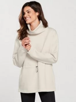 Image of Nike Training Therma Flex Cowl Top Neutral Neutral Size L Women