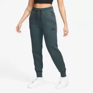 Image of Nike Sportswear Tech Fleece Womens Mid-Rise Joggers - Blue