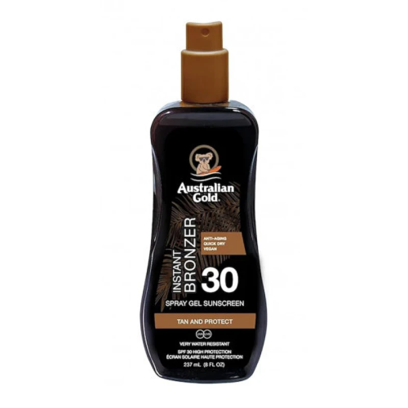 Image of Australian Gold Spray Gel with Instant Bronzer SPF30 100ml