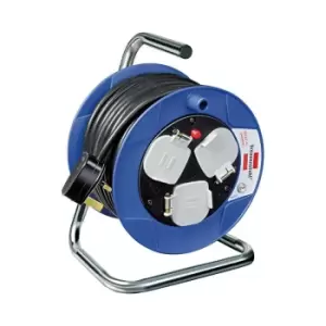 image of Brennenstuhl Compact Cable Reel Extension Reel - Small Cable Reel 15 Metre