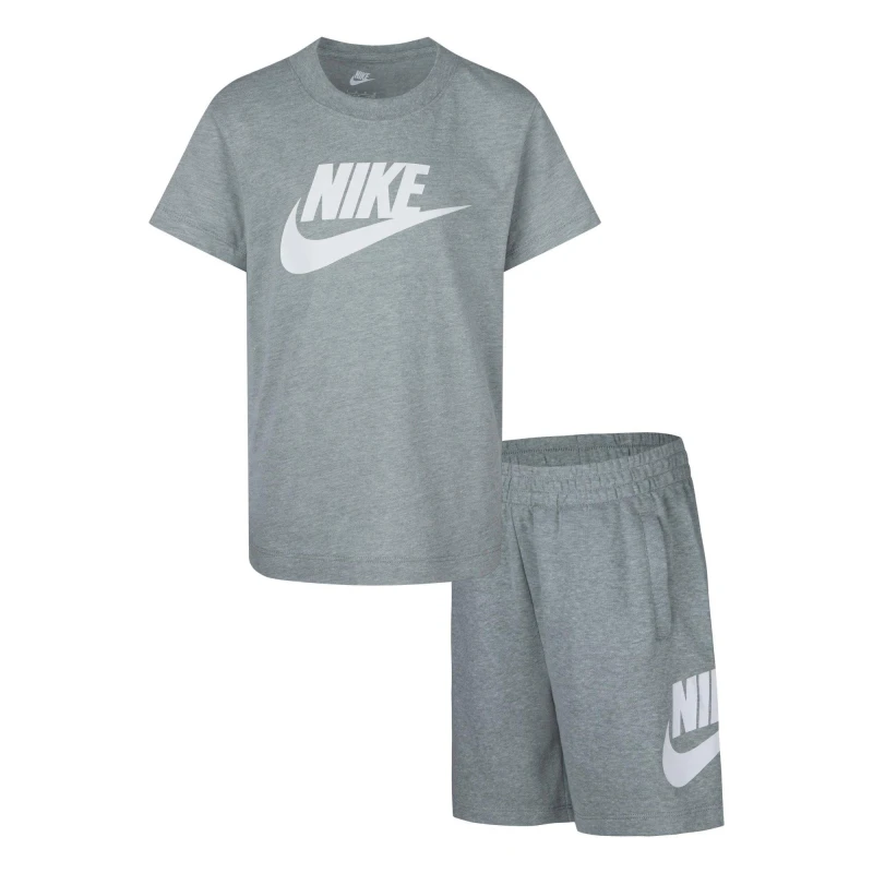 Image of Nike T-Shirt and Shorts Set Infants Grey Heather male 3-4 Yrs