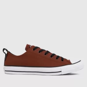 image of Converse Brown Water-repellant Hi Trainers