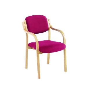 Image of Jemini Wood Frame Side Room With Arms Claret KF03515