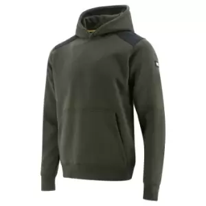 Image of Caterpillar Mens Essentials Hooded Sweatshirt (L) (Army Moss)