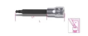 Image of Beta Tools 910BP 3/8" Drive Ball Head Hex Bit Socket Driver 10mm 009100590