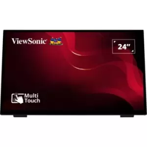 image of Viewsonic TD2465 Signage Display Interactive flat panel 61cm (24") LED 250 cd/m Full HD Black Touchscreen