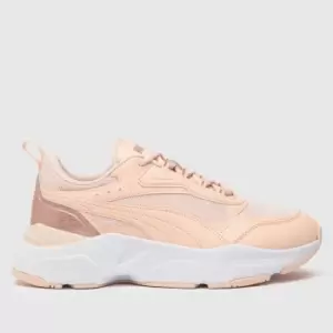 image of PUMA Pale Pink Cassia Distressed Trainers