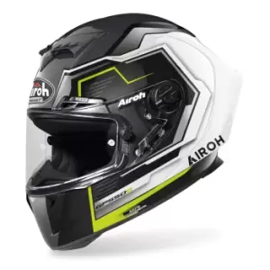 Image of Airoh GP 550S Rush Helmet, black-white-yellow, Size L, black-white-yellow, Size L