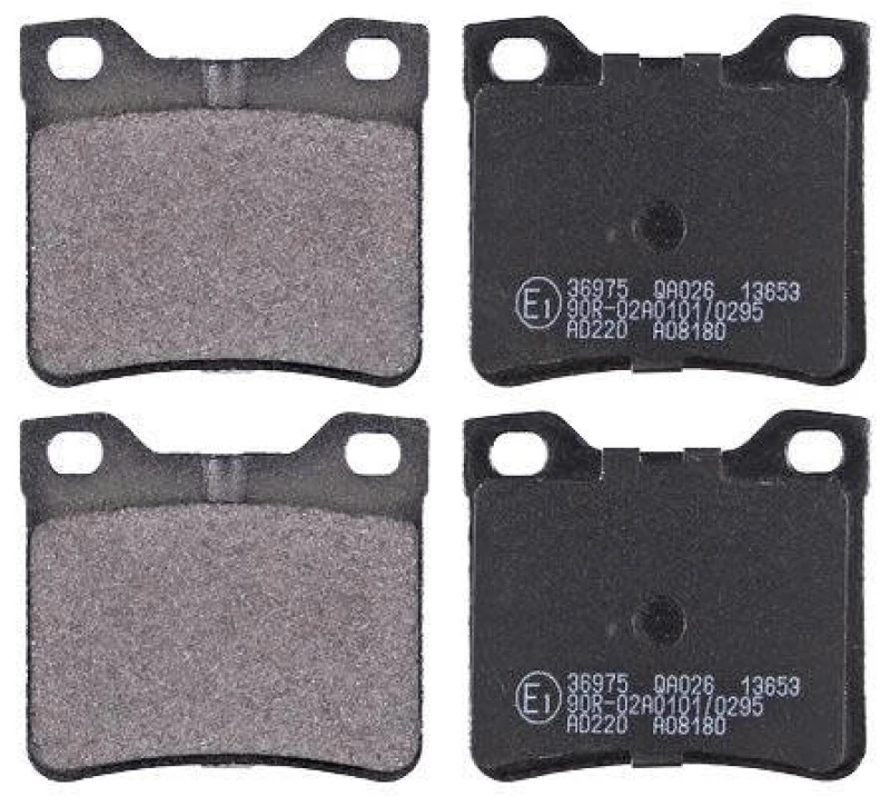 Image of A.B.S. 36975 Brake pad set without integrated wear sensor Brake Pad Set,disc brake (402)