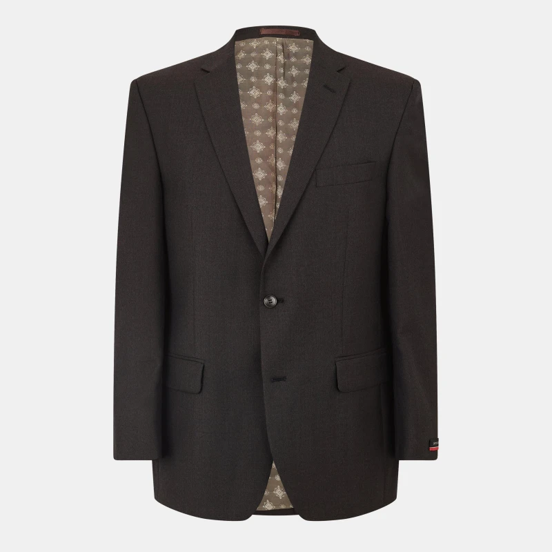 Image of Pierre Cardin Mens Mi Suit Jacket Brown male 40L (50L)