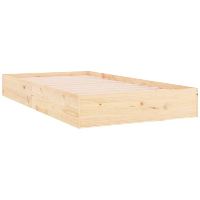 Image of VIDAXL Bed Frame without Mattress Solid Wood 90x200cm Vidaxl 8720287067436