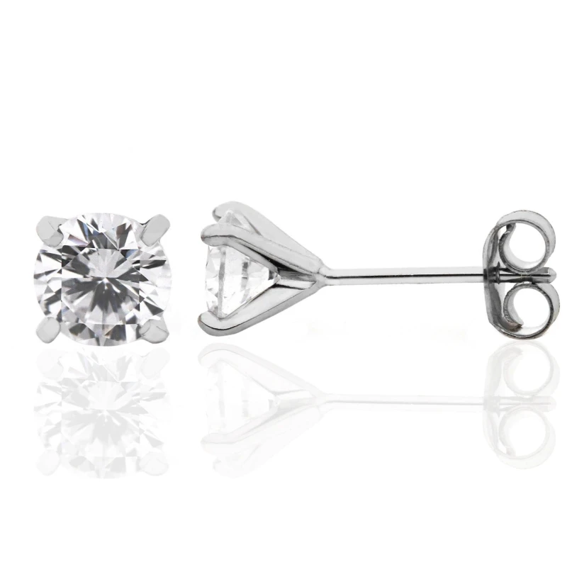Image of Say It With Classic Claw Earrings Silver Size: 18" Silver Unisex 18"