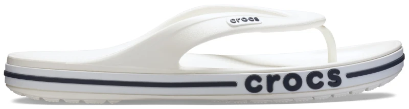 Image of Crocs Unisex Bayaband Flips White / Navy W8/M7