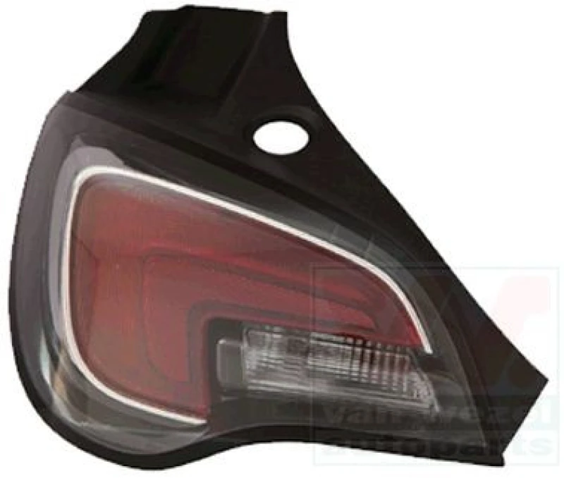 Image of VAN WEZEL 3703923 Rear light with bulb holder, Left Combination Rearlight (391)