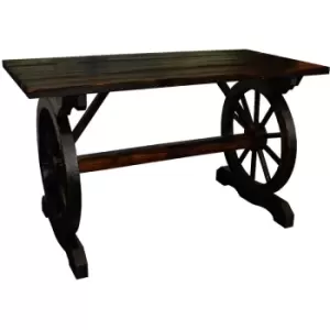 Image of Cartwheel Table Outdoors - Burntwood - Burntwood - Watsons