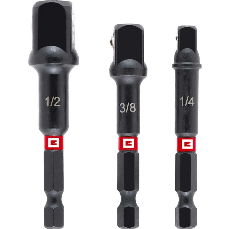 Image of Einhell 3 Piece 1/4" Hex Impact Socket Adaptor Set 49134215