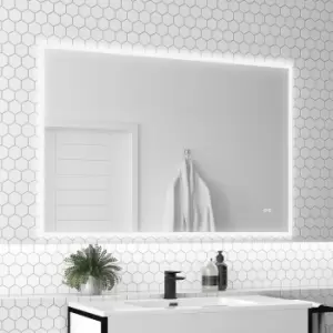 image of Rectangular LED Bathroom Mirror with Bluetooth & Shaver Socket 1200 x 800mm - Divine