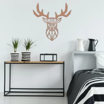 Image of Deer2 - Copper Copper Decorative Metal Wall Accessory