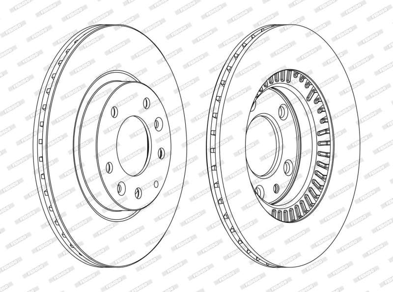 Image of Brake disc FERODO DDF1657C