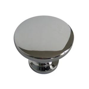 Image of BQ Chrome effect Round Internal Knob Furniture knob D37.1 mm