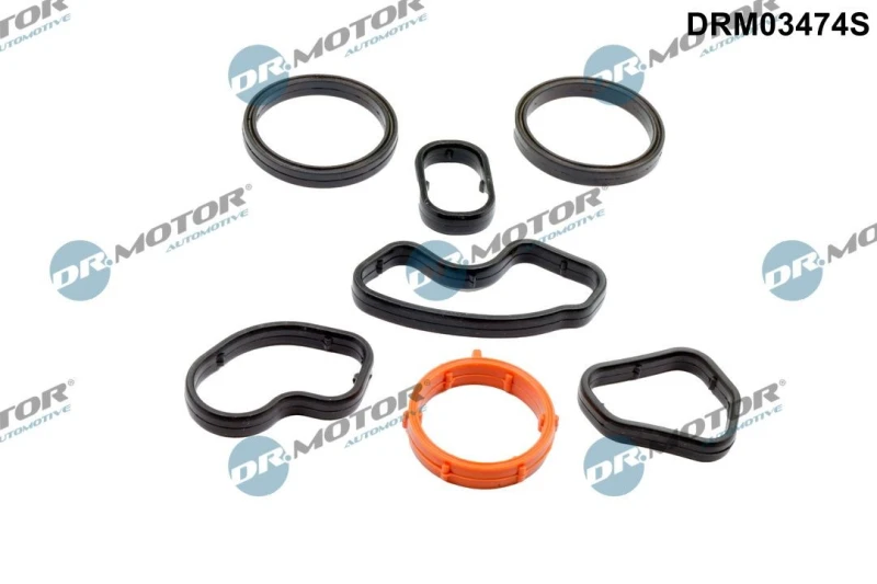 Image of DR.MOTOR AUTOMOTIVE Gasket Set, oil cooler DR.MOTOR AUTOMOTIVE DRM03474S