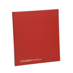 image of Guildhall 48 Series Headliner Account Book with 21 Cash Columns and 80 Pages Maroon