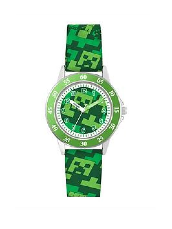 Image of Hasbro Peppa Pig Pink Printed Time Teacher Strap Watch PPG9000