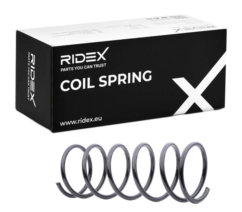 Image of RIDEX 188C0177 Coil spring Front Axle, for vehicles with standard suspension Coil Spring (188)