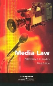 Image of Media Law by Peter Carey and Jo Sanders Paperback