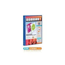 Image of Elba Panorama A4 Presentation Binders 4 O-Ring 16mm Blue 1 x Pack of 5 Binders