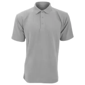 Image of UCC 50/50 Mens Plain PiquA Short Sleeve Polo Shirt (XS) (Heather Grey)