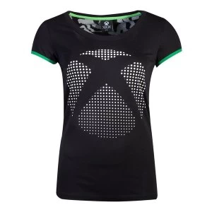 Image of Microsoft - Dot Logo Womens Large T-Shirt - Black