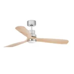 image of Lantau Large LED Matt Nickel, Pine Ceiling Fan DC Smart 15W 3000K, 6 Speed