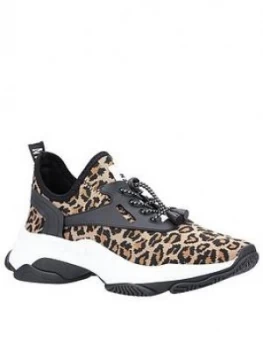 Image of Steve Madden Match Trainers - Leopard, Leopard, Size 7, Women