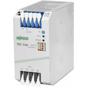 image of 787-740 Eco Three Phase 24VDC 10A Switched-Mode Power Supply - Wago