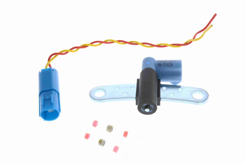 Image of VEMO V46-72-0114 Impulse Sensor without shrink/solder connector, with mounting manual, Original VEMO Quality Sensor,crankshaft pulse (833)