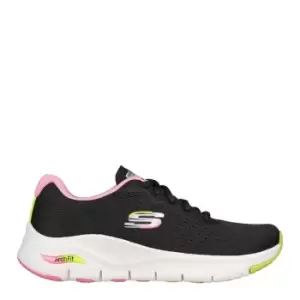 Image of Skechers Arch Fit Trainers Ladies - Black