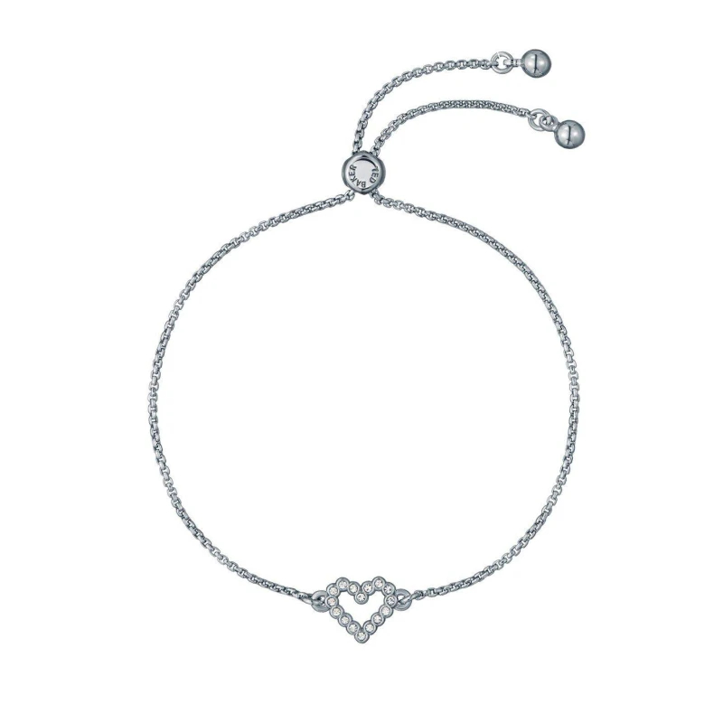 Image of Ted Baker Crystal Halo Heart Adjustable Bracelet