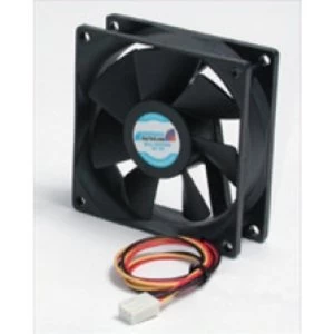 image of StarTech 80x25mm Ball Bearing Quiet Computer Case Fan with TX3 Connector