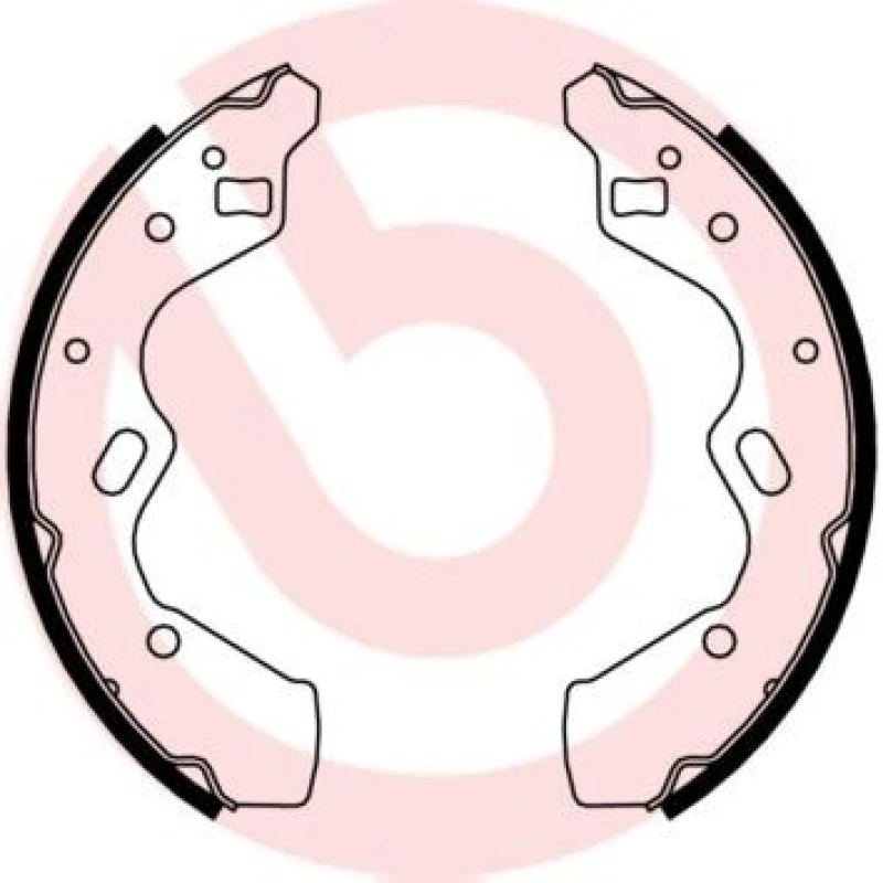 Image of BREMBO Brake Shoe Set BREMBO S 49 520
